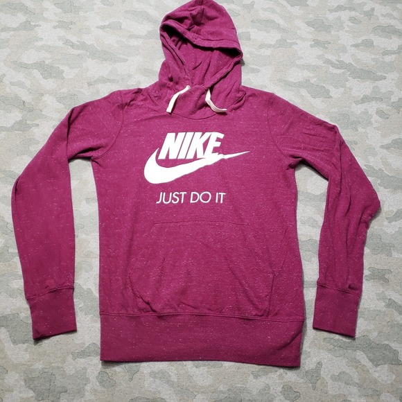 Nike Tops - Nike Sweatshirt Womens Medium Purple Pullover Hooded Gym Fitness